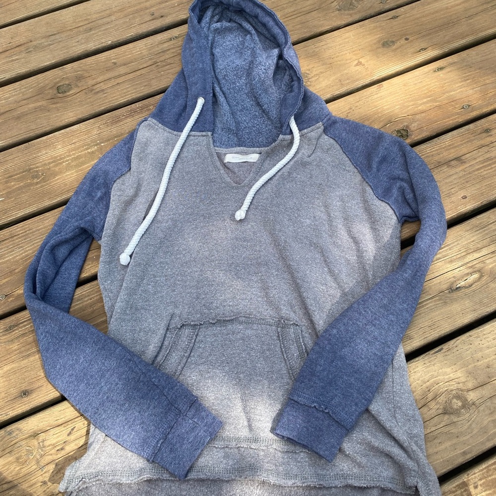 Super soft raw hem sweatshirt